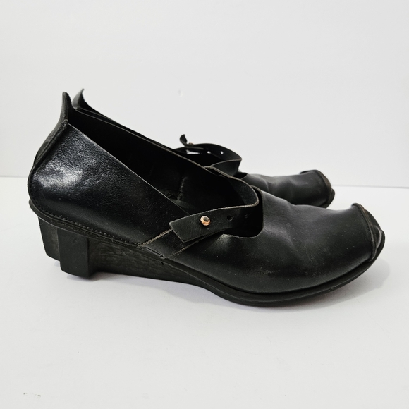 Trippen Shoes - Trippen Black Leather Mary Jane Shoes Size 40 US 9